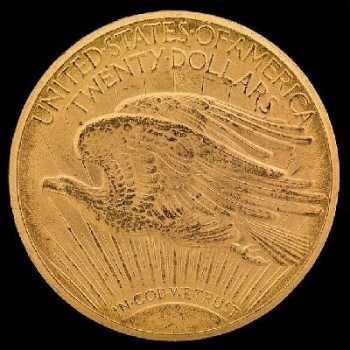 Najdroższa moneta świata "Double Eagle", Stany Zjednoczone, 1933 r. - rewers